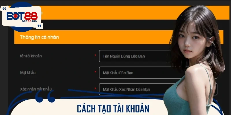 Đăng ký tài khoản BOT88 chỉ với vài bước đơn giản